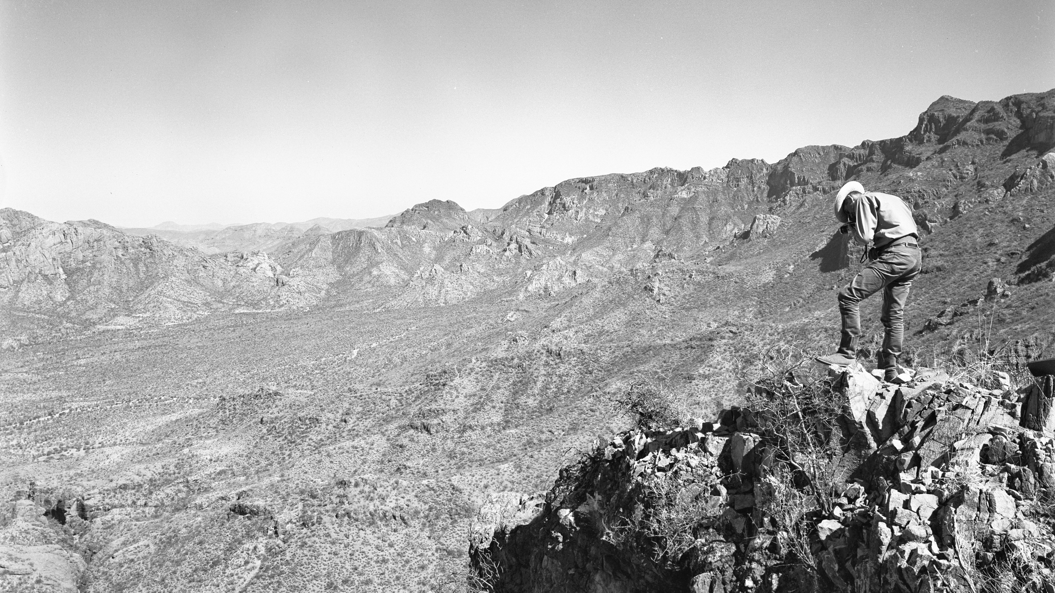 Harry Crosby Photographing. Credit: Harry Crosby. Copyright UCSD.